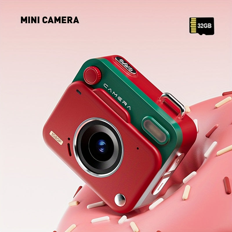 Neue CCD-Retro-Mini-Digitalkamera: Einfache Bedienung, ideal für Einsteiger. Hochauflösende Fotos und Videos. Zwei Ausführungen erhältlich, wahlweise mit oder ohne 32-GB-Speicherkarte.