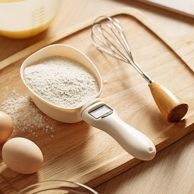 Digitale Küchenwaage mit abnehmbarem Messlöffel – ABS-Material, batteriebetrieben (≤36 V), präzises Wiegen und Messen von Katzen- und Hundefutter, robuste Küchenwaage für genaue Portionskontrolle, elegantes Design