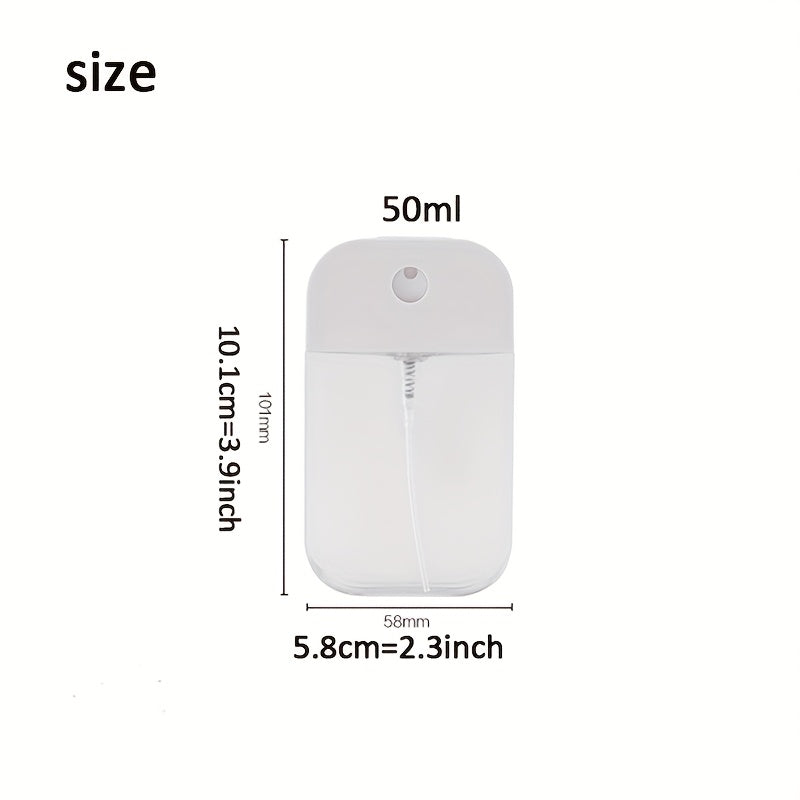 50 ml kleine, tragbare, nachfüllbare Handdesinfektionsmittel-Sprühflasche aus ABS + PP-Material mit Parfümfunktion