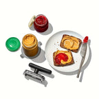 1 Stück verstellbarer multifunktionaler Flaschen- und Dosenöffner – einfaches Küchenwerkzeug zum Händeschütteln, langlebiges ABS-Material, kein Strom erforderlich, ideal für Partys und den täglichen Gebrauch, Dosenöffner für die Küche