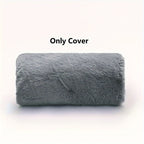 Großer grauer Sitzsack als Bett - Bodenbett ohne Füllung für Erwachsene, weicher Sitzsack mit strapazierfähigem Bezug, vielseitig verwendbare Schlafmatte zum Schlafen auf dem Boden, Gästebett, Zimmer, Studentenwohnheim - maschinenwaschbar