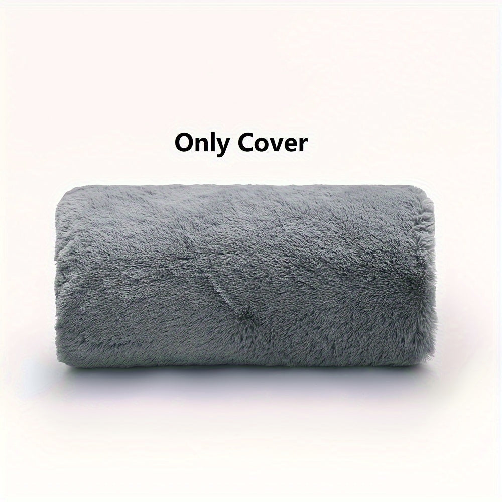 Großer grauer Sitzsack als Bett - Bodenbett ohne Füllung für Erwachsene, weicher Sitzsack mit strapazierfähigem Bezug, vielseitig verwendbare Schlafmatte zum Schlafen auf dem Boden, Gästebett, Zimmer, Studentenwohnheim - maschinenwaschbar