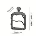 1 Stück Küchenschrank-Aufbewahrungsregal ohne Bohren – Multifunktionaler Organizer mit zwei Topfdeckelhaltern, Saugnapf-Wandbefestigung, einfache Installation, platzsparendes Design für Küche und Esszimmer, praktisches Hängeregal, Küchenorganizer