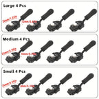 12-teiliges/3 Größen-Reparaturset für abnehmbare Reißverschlüsse