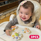 3er-Set Kreisel mit Saugnapf in Tierform für Kinder, fördert die Hand-Augen-Koordination, ideales Geschenk zum Geburtstag, zu Weihnachten oder Ostern