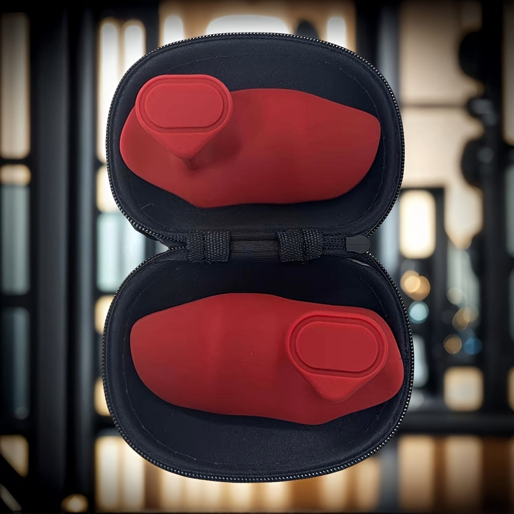 2 Stück rutschfeste Griffpolster aus Silikon fürs Fitnessstudio – Ergonomische Handschützer mit hochdichtem, strukturiertem Design für Gewichtheben, Kniebeugen, Hanteln