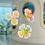 3er-Set Kreisel mit Saugnapf in Tierform für Kinder, fördert die Hand-Augen-Koordination, ideales Geschenk zum Geburtstag, zu Weihnachten oder Ostern