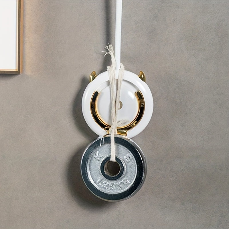 1 Stück universelle, spurlose Wandhalterung für Haartrockner, Haartrocknerhalterung für Badezimmer ohne Bohren, 360° verstellbarer, freihändiger Haartrocknerhalter aus Kunststoff, Badezimmerzubehör