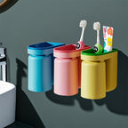 1 Stück Wandhängeleuchte in Macaron-Form mit Ablage für Zahnbürste, Zahnpasta, Schmuck, Rasierer und mehr – ideal für Paare.