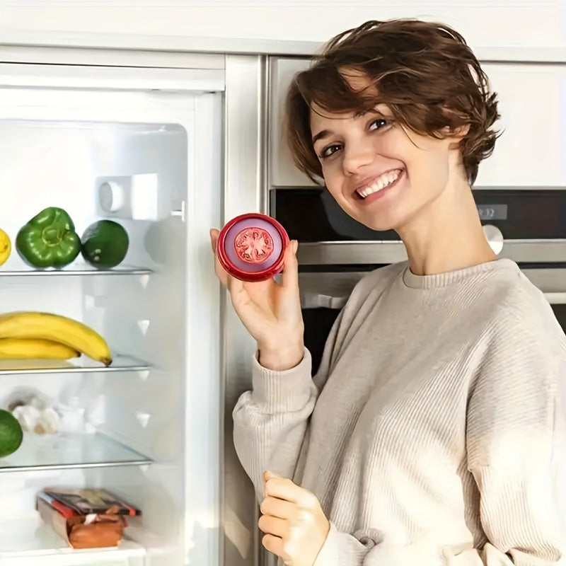 1 Stück/4 Stück wiederverwendbare Frischhaltekapseln mit dehnbaren TPU-Deckeln - Aufbewahrungsbehälter für Obst und Gemüse - Waschbares, transparentes Aufbewahrungsbox-Set - Hält Lebensmittel länger frisch, perfekt für die Küchenorganisation