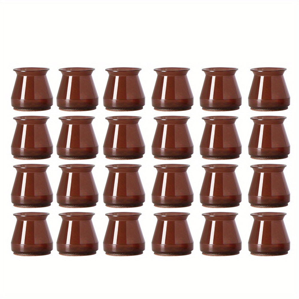 24 Stück Stuhlbeinschoner, Filzgleiter zur Geräuschreduzierung