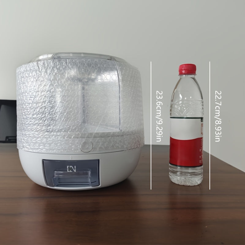 1 Stück drehbarer Getreidespeicherkasten, unterteilter Reiseimer, feuchtigkeitsbeständiger und mottenfester Reisspeichertank, Haushalts-Druckreiseimer