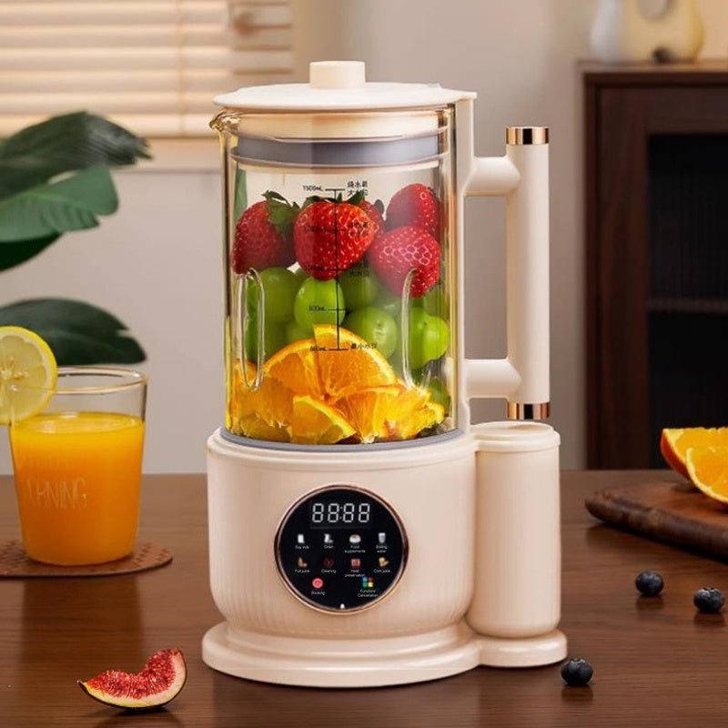 BALASHOV Multifunktions-Smoothie-Maker mit automatischer Sojamilcherhitzung, Eiswürfelrührfunktion und Saftzubereitung – Leiser Betrieb, Digitalanzeige, EU-Stecker, ideal für Shakes, Müsli, Slush-Eis und Speisen, Küchengerät