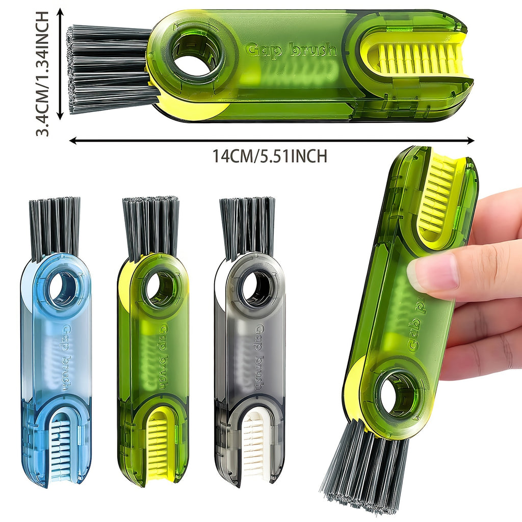 3-in-1 Mehrzweck-Flaschenreinigungsbürste – Tragbar, robust für Glas und mehr, ideal für Küche, Reinigung, vielseitig einsetzbar, auch als Becherdeckel oder Wasserflaschenreiniger geeignet.