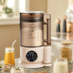 BALASHOV Multifunktions-Smoothie-Maker mit automatischer Sojamilcherhitzung, Eiswürfelrührfunktion und Saftzubereitung – Leiser Betrieb, Digitalanzeige, EU-Stecker, ideal für Shakes, Müsli, Slush-Eis und Speisen, Küchengerät