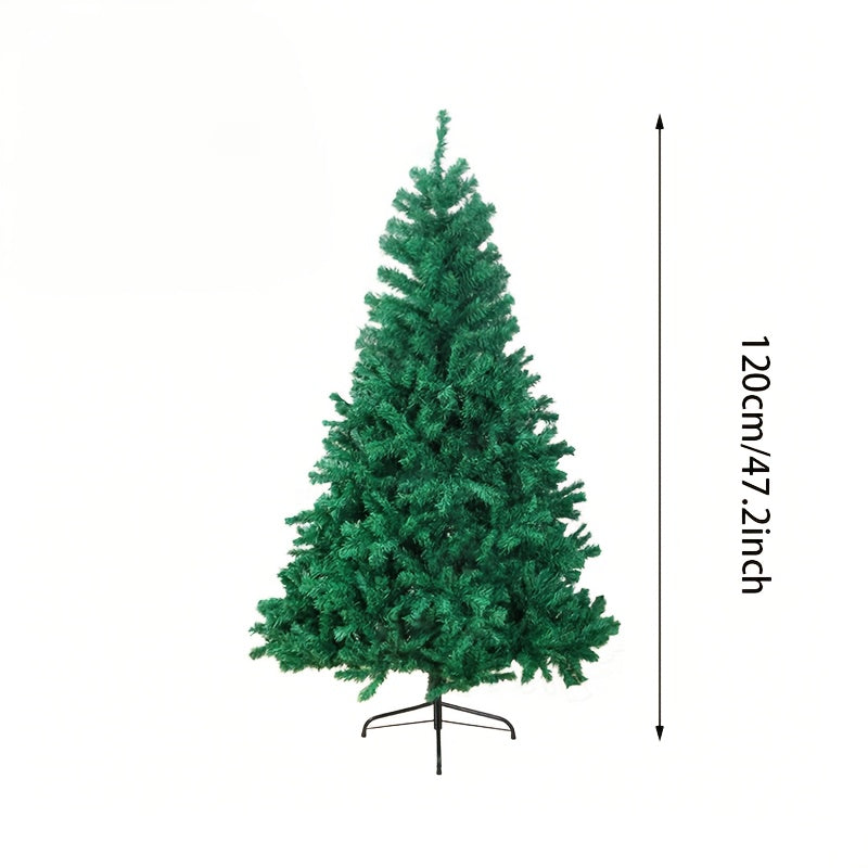 1pc Christmas Green Artificial Tree with Foldable Base, Dense and Sturdy Branches, High Load Capacity, Easy to Assemble, 5 Sizes Available, Suitable for Indoor/Outdoor Use – Perfect Holiday Decoration Gift for Home, School,