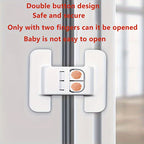 2er-Set Kühlschranktürschließer – Automatischer Verriegelungsmechanismus, kein Drücken erforderlich, universell passend, verhindert das Durchhängen der Tür – Verbesserte Sicherheitsschnalle für sicheren Verschluss