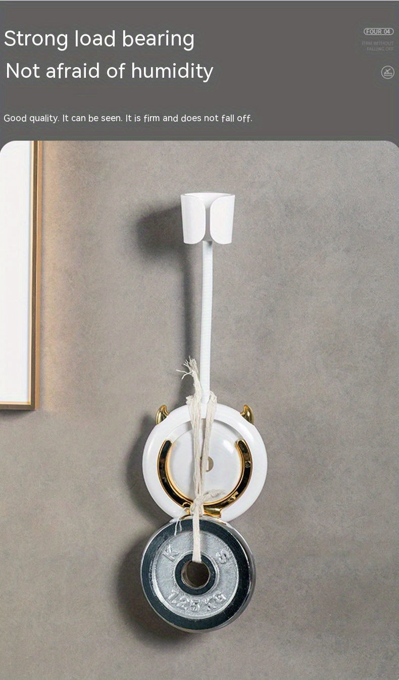 1 Stück universelle, spurlose Wandhalterung für Haartrockner, Haartrocknerhalterung für Badezimmer ohne Bohren, 360° verstellbarer, freihändiger Haartrocknerhalter aus Kunststoff, Badezimmerzubehör