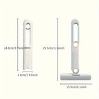 Multifunktionaler Mini-Wischmopp – Ausziehbarer Nass- und Trockenmopp mit drehbarem Kopf, platzsparendes Design für Küche, Bad, Wohnzimmer, Auto – strapazierfähiger Kunststoff, leicht zu reinigende Oberfläche für Böden und Glas