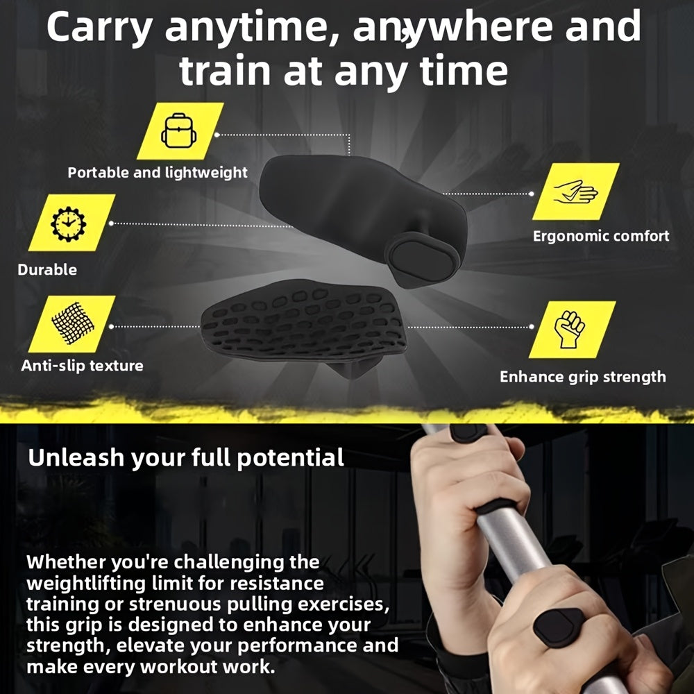 2 Stück rutschfeste Griffpolster aus Silikon fürs Fitnessstudio – Ergonomische Handschützer mit hochdichtem, strukturiertem Design für Gewichtheben, Kniebeugen, Hanteln