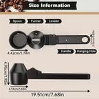 Kaffeemesslöffel mit ergonomischem Griff – aus robustem, lebensmittelechtem Kunststoff, ideal für präzise Kaffeeportionen, Zubehör für die Kaffeebar