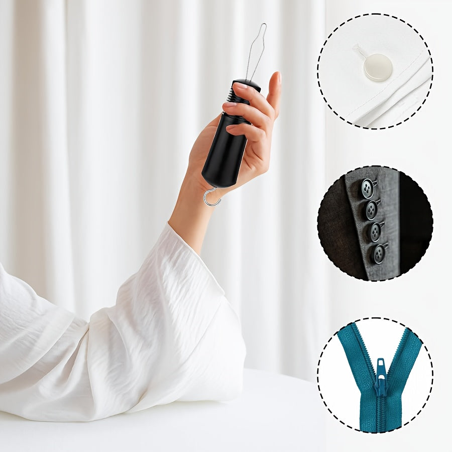 Knopfhaken und Reißverschluss-Ziehring, Hilfsmittel, Anziehhilfen, Hemdenknopf-Hilfsmittel, Einhandbedienung, Behinderte, Senioren