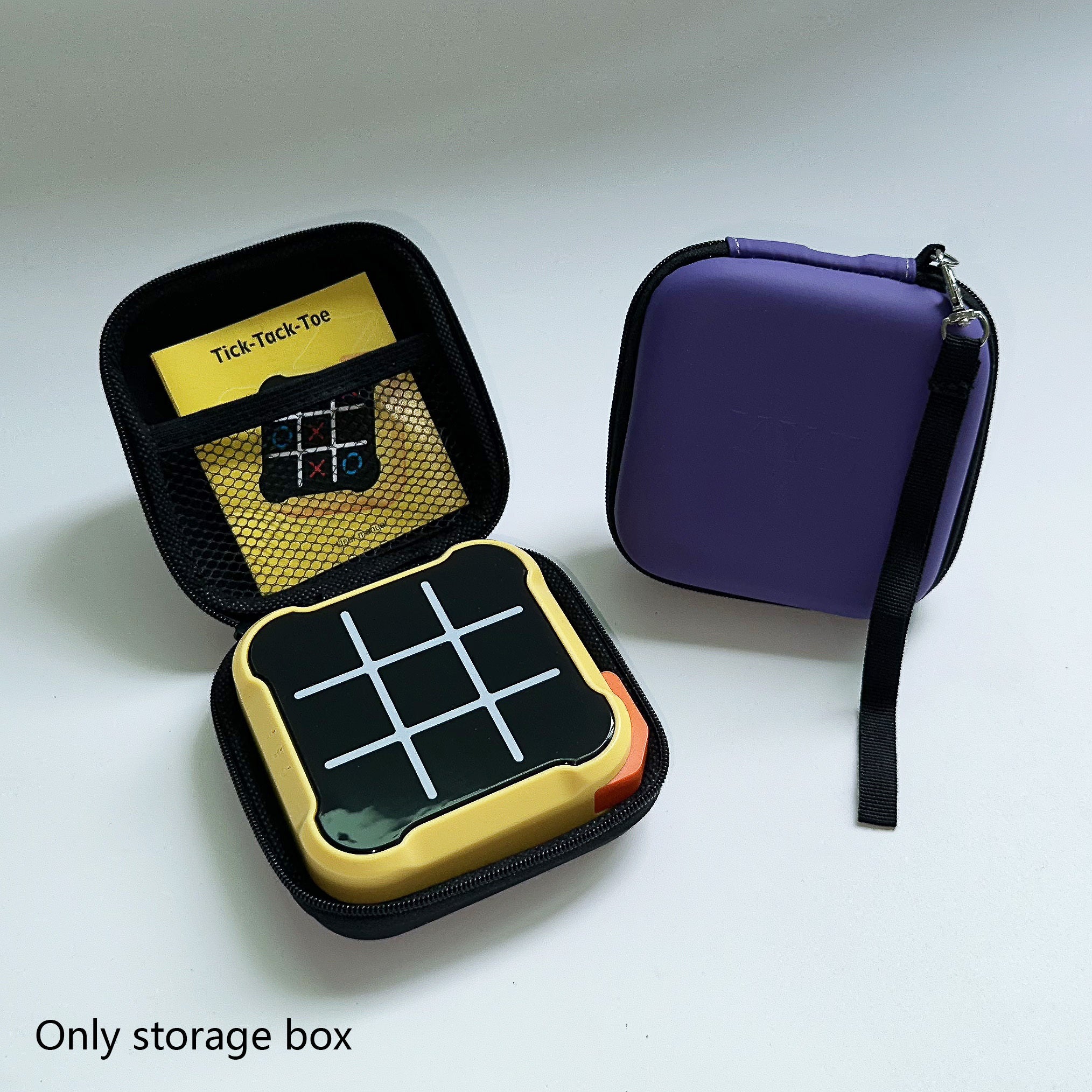 Aufbewahrungsbox für elektronische Spiele, Organizer-Tasche für Tic-Tac-Toe-Spielkonsolen, geeignet für Tic-Tac-Toe-Spielkonsolen