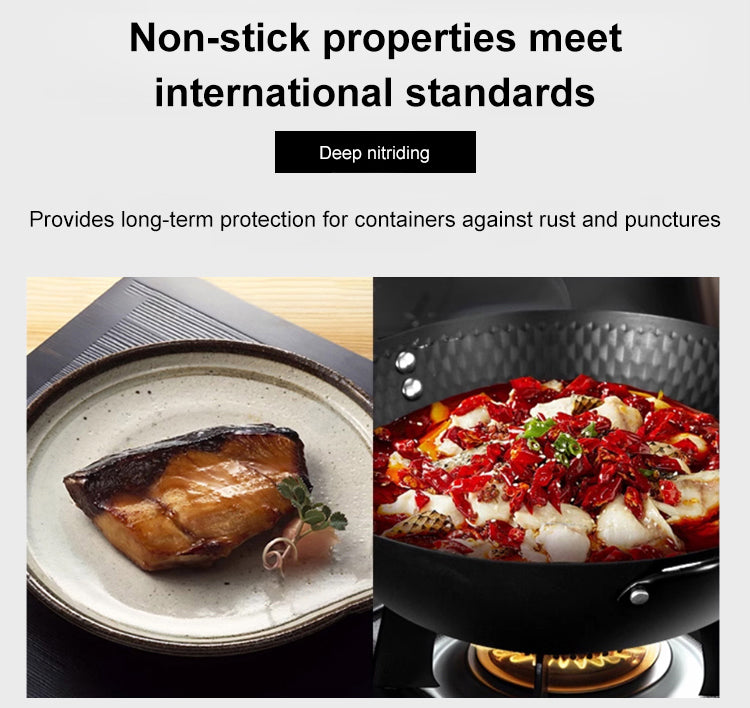 Großer Bauchtopf, vertiefter, antihaftbeschichteter Eisentopf, flacher Boden, unbeschichtet, kleine Bratpfanne, Eisenpfanne mit Deckel, unbeschichtete Bratpfanne, großer Bauch