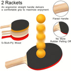 6-teiliges tragbares Tischtennis-Set mit verstellbarem Netz, Schläger und Bällen – kompakte Tragetasche, langlebige ABS-Konstruktion, ideal für Spiele im Innen- und Außenbereich, Tischtennisausrüstung, Indoor-Sportausrüstung