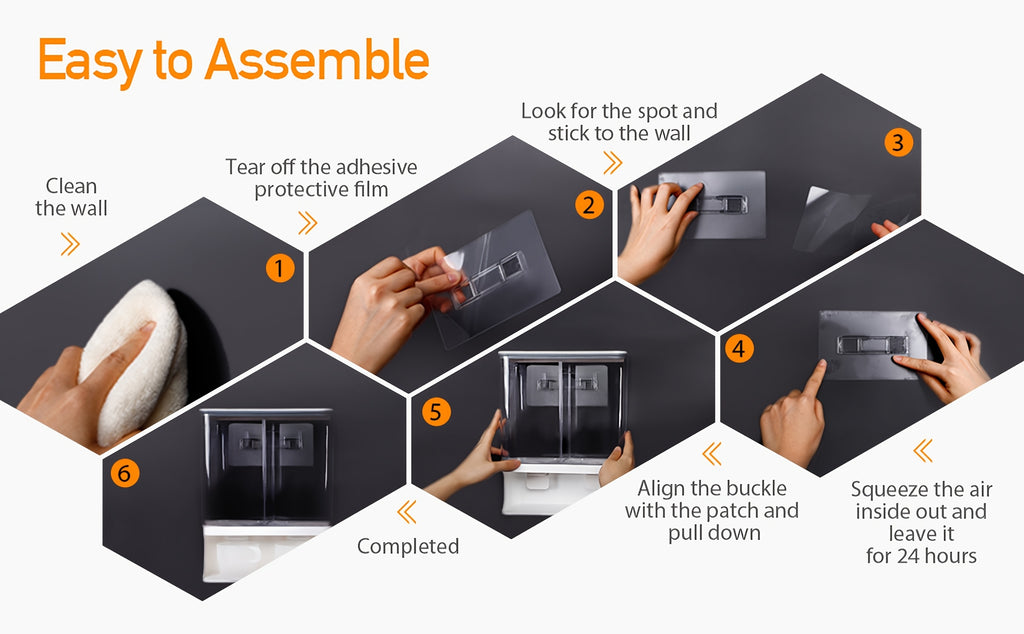 Wandmontierter DIY-Waschmittelspender – Transparenter Behälter mit zwei Kammern, geeignet für Duftperlen, Fleckenentferner und Tierfutter – Platzsparende, hochwertige Kunststoff-Aufbewahrungsbox, einfache Montage, für moderne Waschküchen
