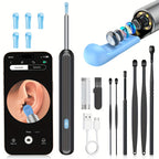 Inskam Visueller Ohrreiniger, Visueller Ohrreiniger mit Kamera und Licht, Ohrenschmalzentfernungswerkzeug mit 6 Ohrreiniger-Sets und 7 Ohrreiniger-Sets, WLAN-fähig, Batterie-/USB-Betrieb möglich, Lithiumbatterie, formaldehydfrei, geeignet für