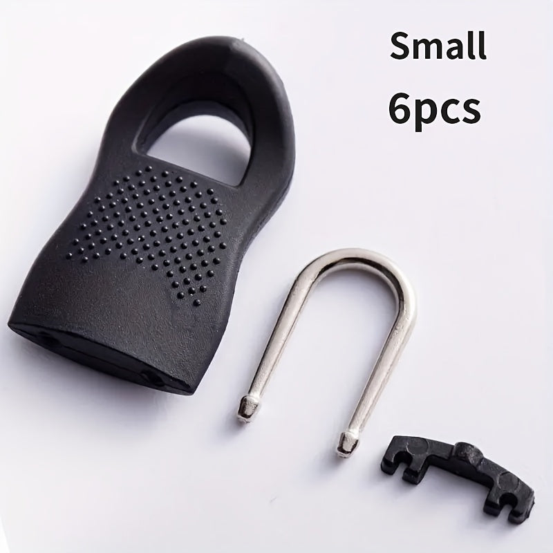 6-teiliges Set abnehmbarer Reißverschluss-Kopfbedeckungen