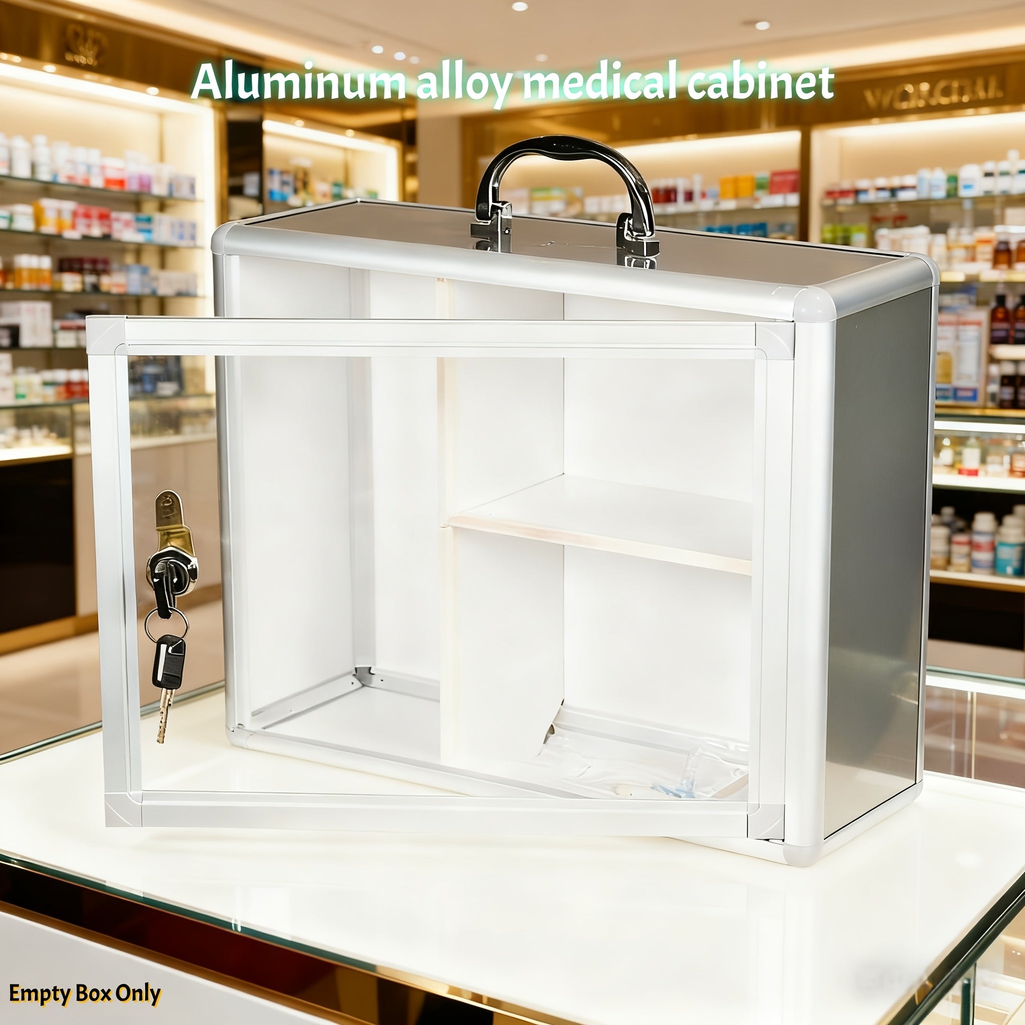 Gehäuse aus Aluminiumlegierung, nur leere Verpackung.