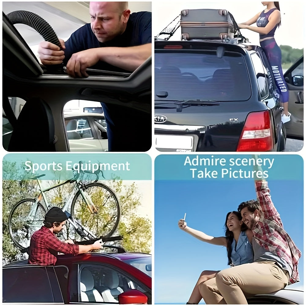 Klappbarer Autotürtritthaken, Dachgepäckträgertritt, Multifunktions-Universal-Verschlusshaken, Fußpedal, Aluminiumlegierung, Sicherheits-Autozubehör