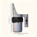 Katzenstreuschaufel mit Einhandverschluss (großes Fassungsvermögen) - Freihändige Haustierkotschaufel für Katzen/kleine Hunde, streubeutelfreundlich, geruchsneutralisierend (5 Müllbeutelrollen enthalten, kein direkter Handkontakt)