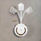 1 Stück universelle, spurlose Wandhalterung für Haartrockner, Haartrocknerhalterung für Badezimmer ohne Bohren, 360° verstellbarer, freihändiger Haartrocknerhalter aus Kunststoff, Badezimmerzubehör