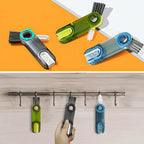 3-in-1 Mehrzweck-Flaschenreinigungsbürste – Tragbar, robust für Glas und mehr, ideal für Küche, Reinigung, vielseitig einsetzbar, auch als Becherdeckel oder Wasserflaschenreiniger geeignet.