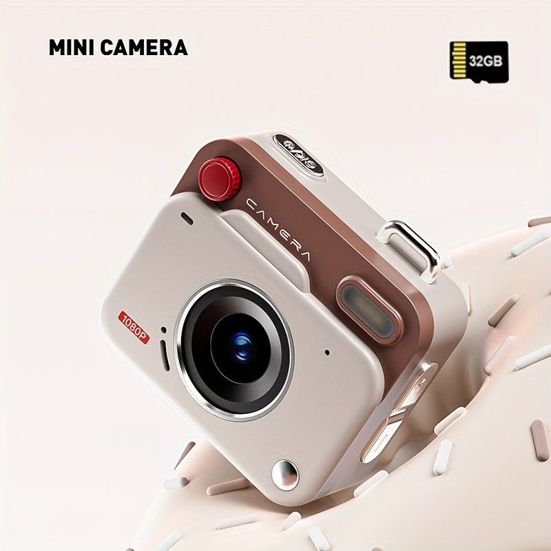 Neue CCD-Retro-Mini-Digitalkamera: Einfache Bedienung, ideal für Einsteiger. Hochauflösende Fotos und Videos. Zwei Ausführungen erhältlich, wahlweise mit oder ohne 32-GB-Speicherkarte.