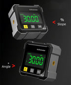 Digitaler elektronischer Wasserwaage, digitaler Winkelmesser 4*90 °   Magnetischer Neigungsmesser, Winkelmesser, Präzisions-Nivellierbox für die Holzbearbeitung