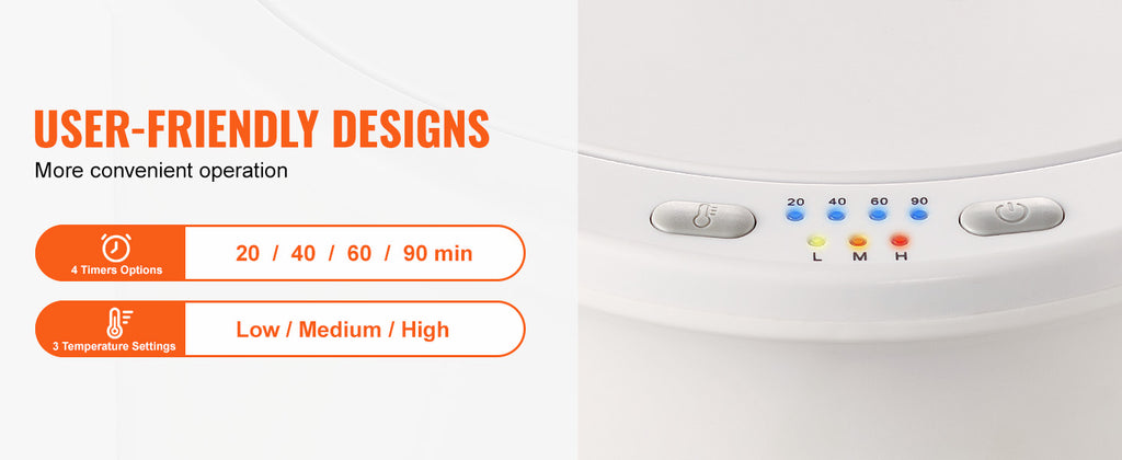 SucceBuy Handtuchwärmer, 20 l, großer Handtuchwärmer, Eimer mit LED-Bildschirm, automatische Abschaltung, Kindersicherung, 4-stufige Wärmezeit einstellbar